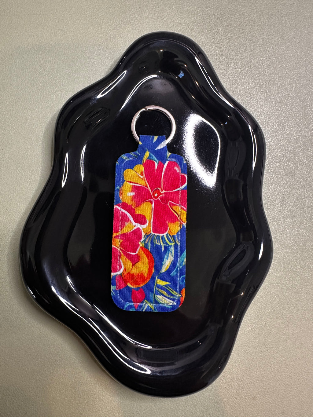 Red and Orange Flower Chapstick Holder