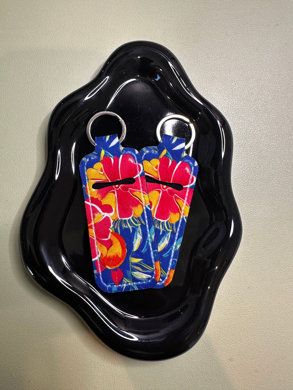 Red and Orange Flower Chapstick Holder