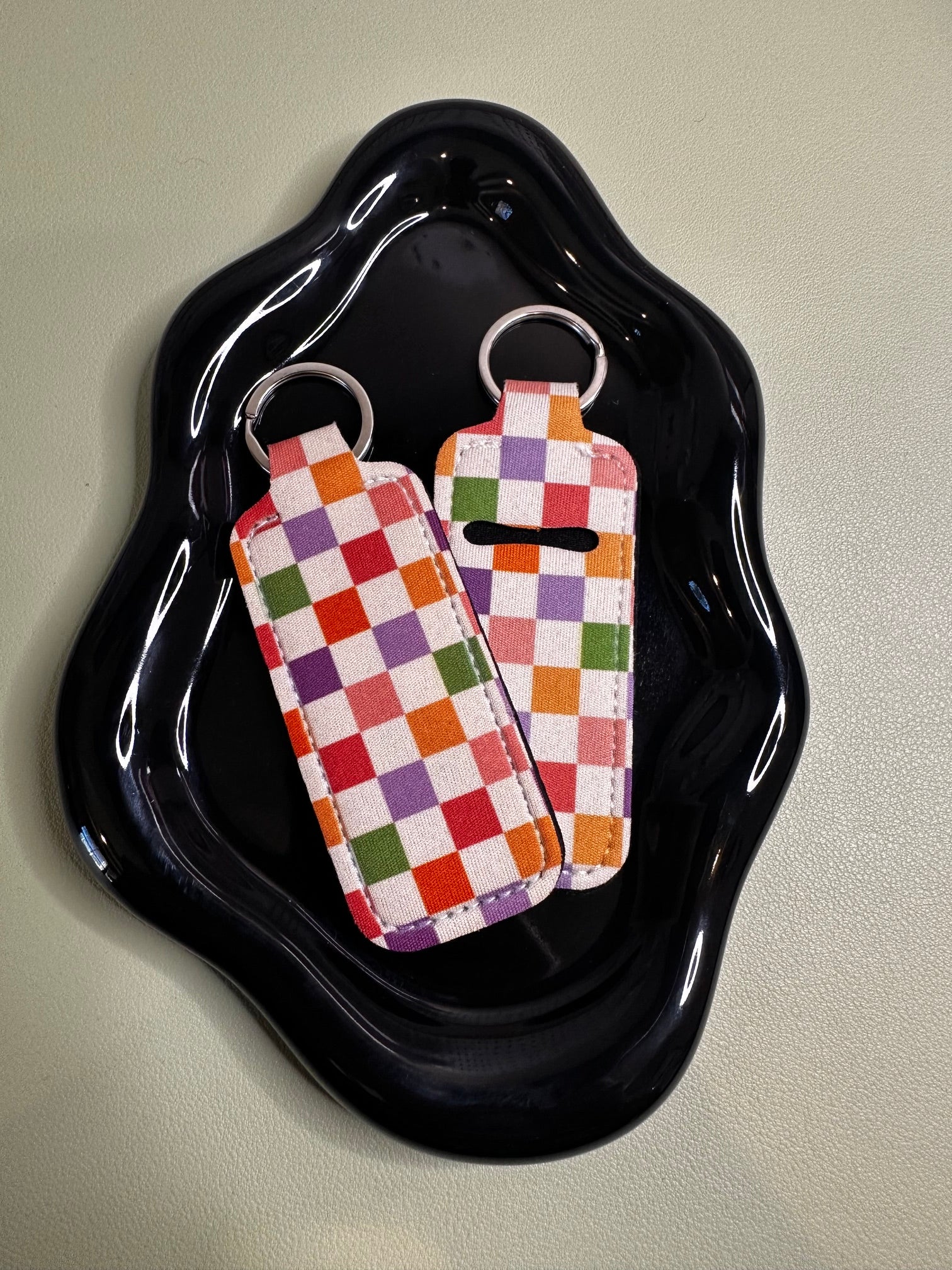 Colorful Checkered Chapstick Holder