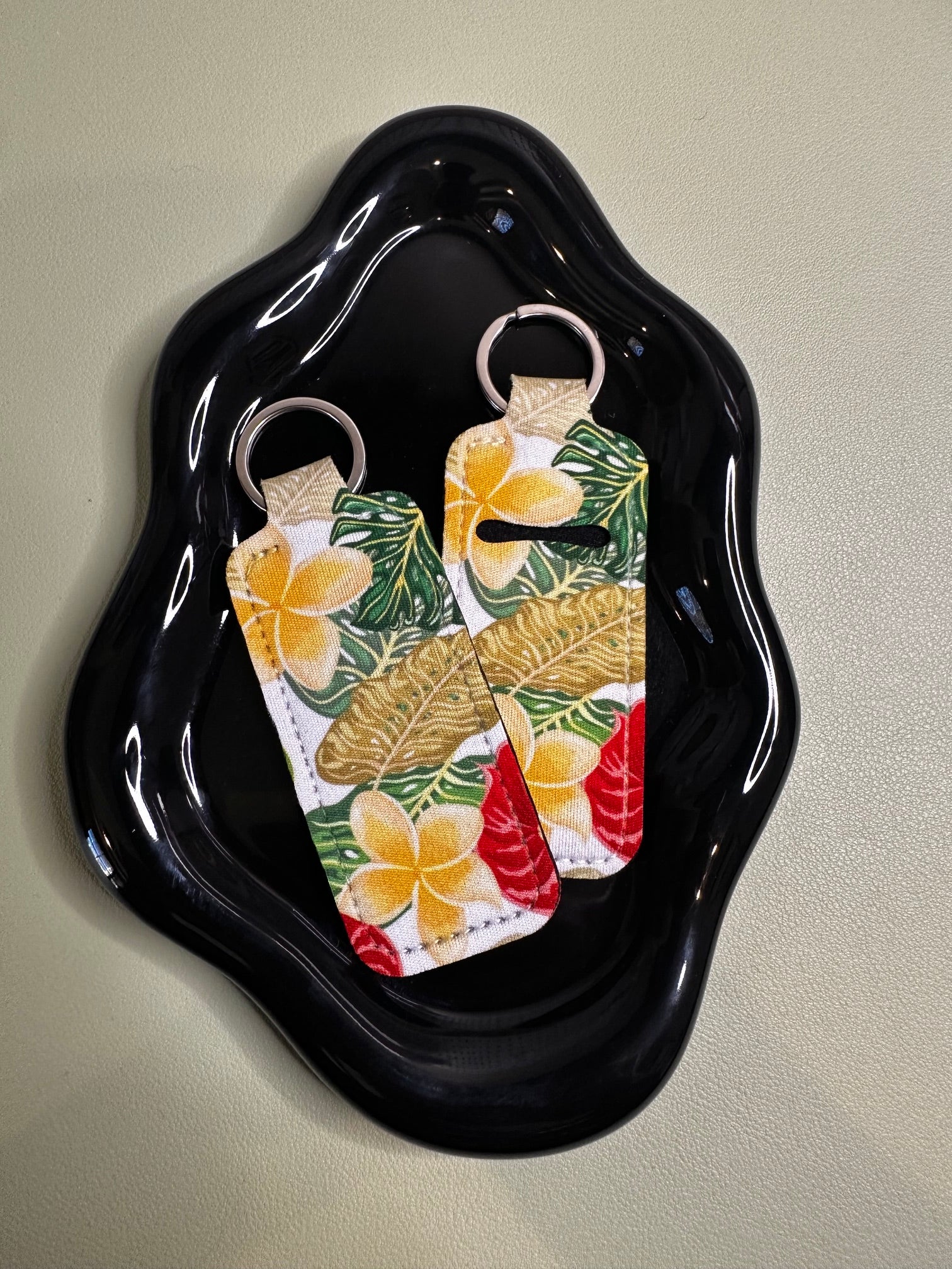 Golden Flower Chapstick Holder