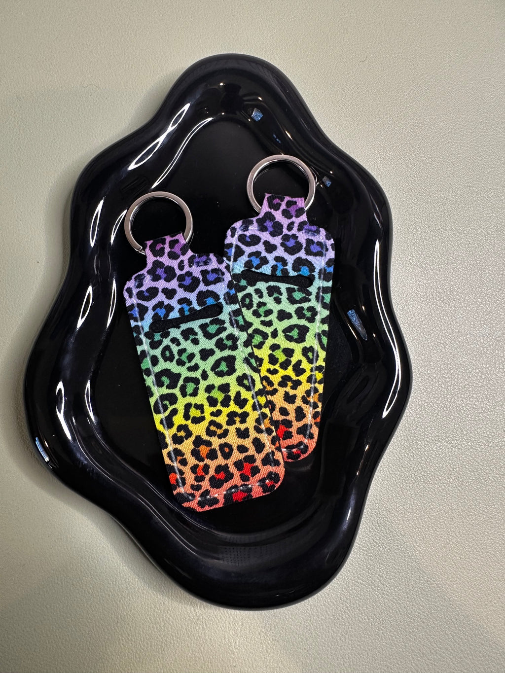 Colorful Cheetah Chapstick Holder