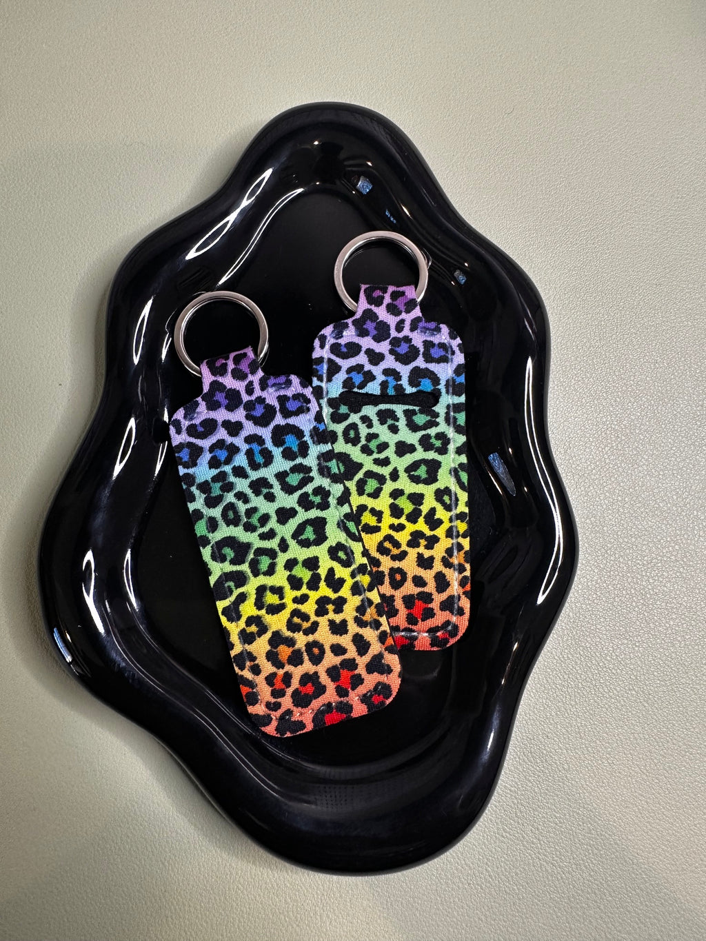 Colorful Cheetah Chapstick Holder