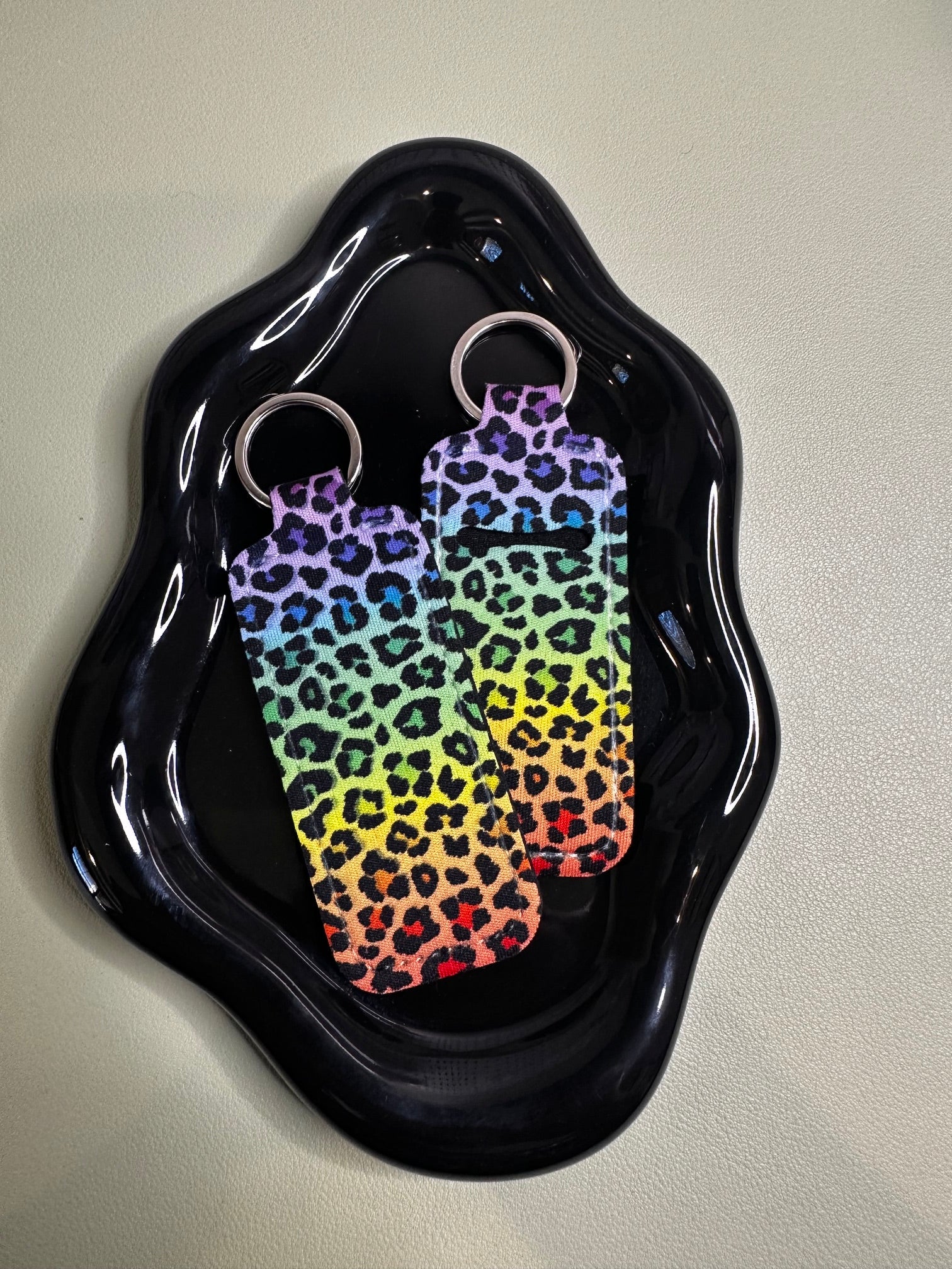 Colorful Cheetah Chapstick Holder