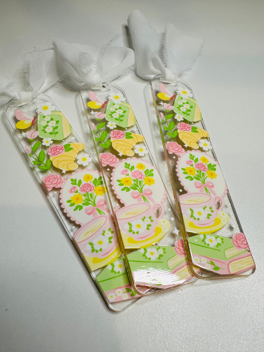 Coffee and Croissant Bookmark