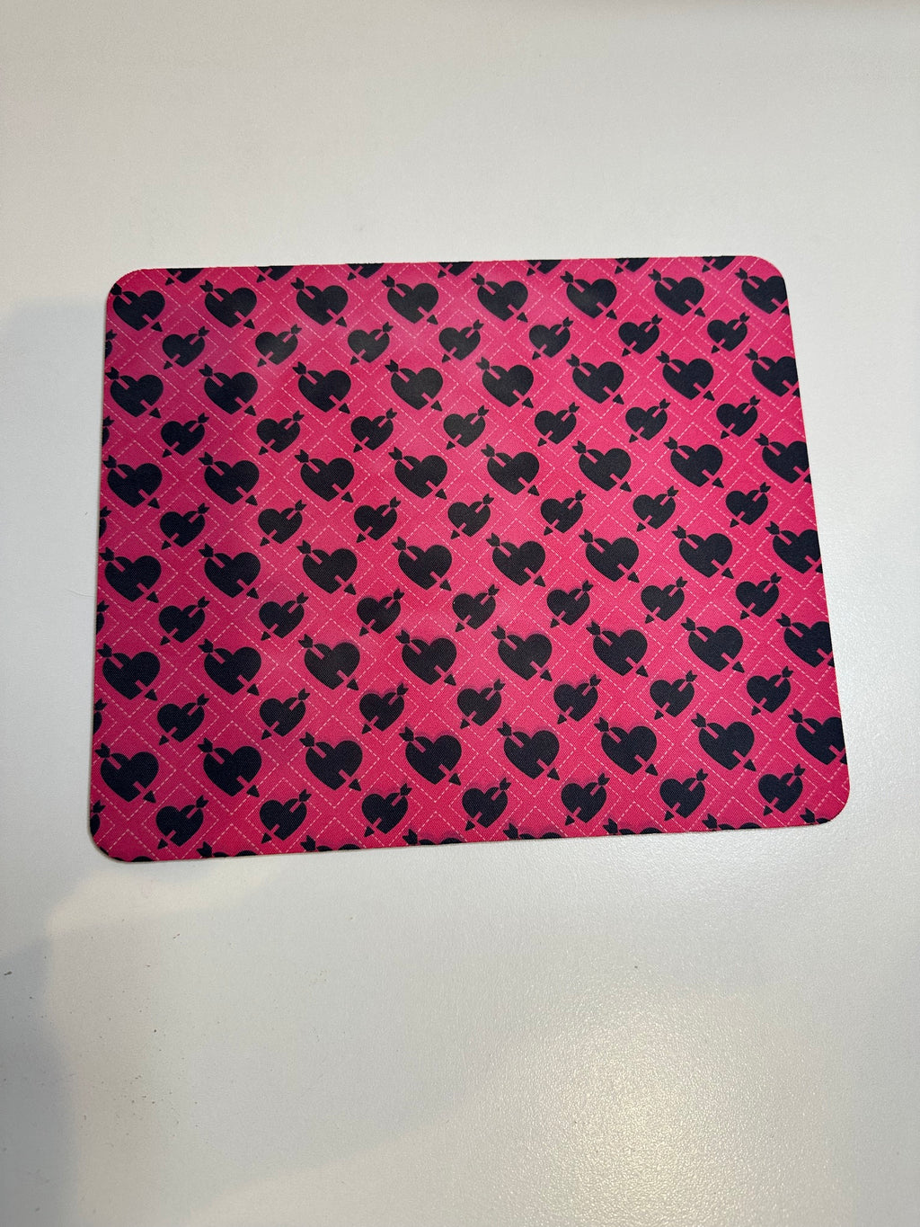 Black Heart Mouse Pad