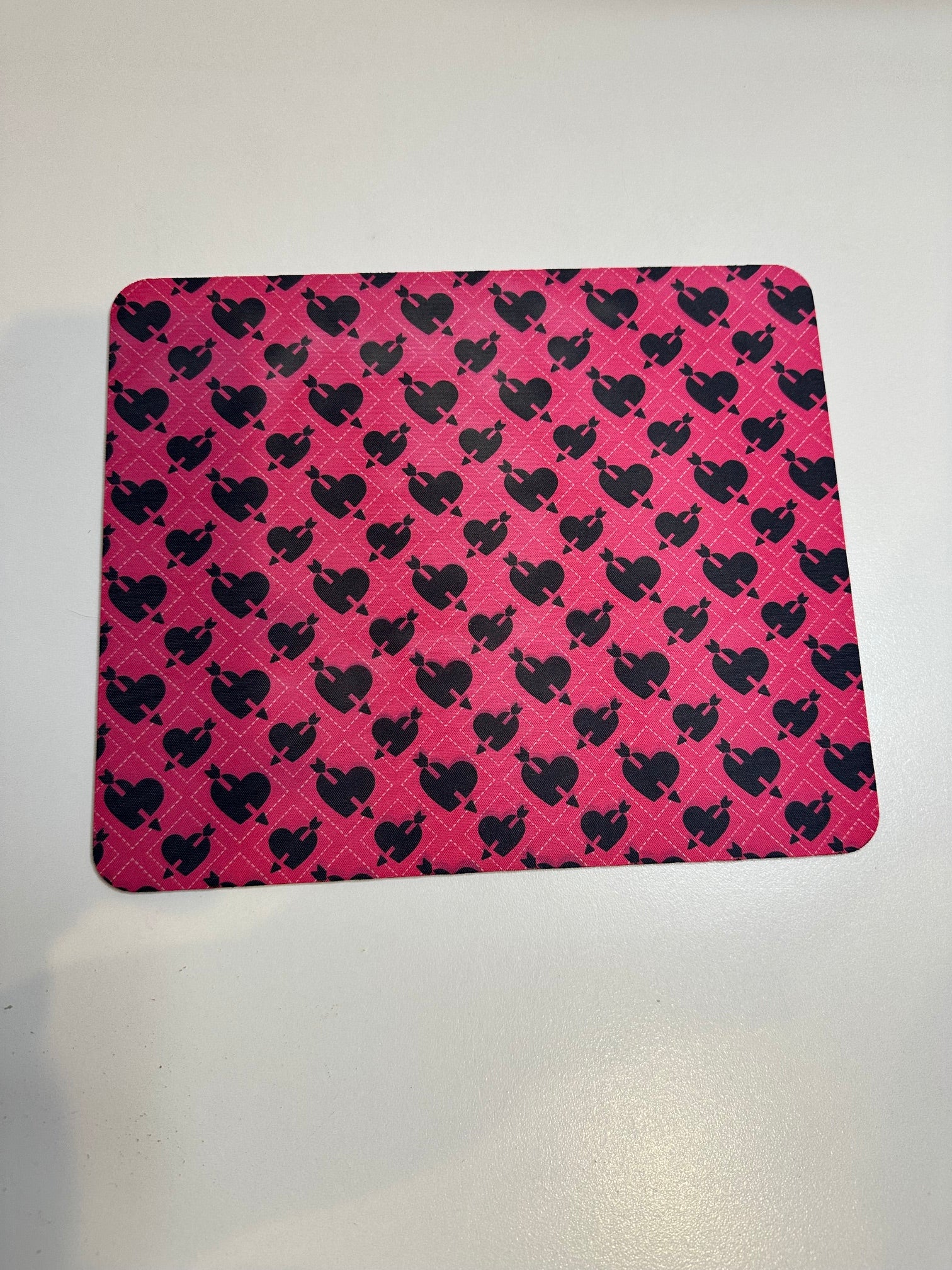Black Heart Mouse Pad