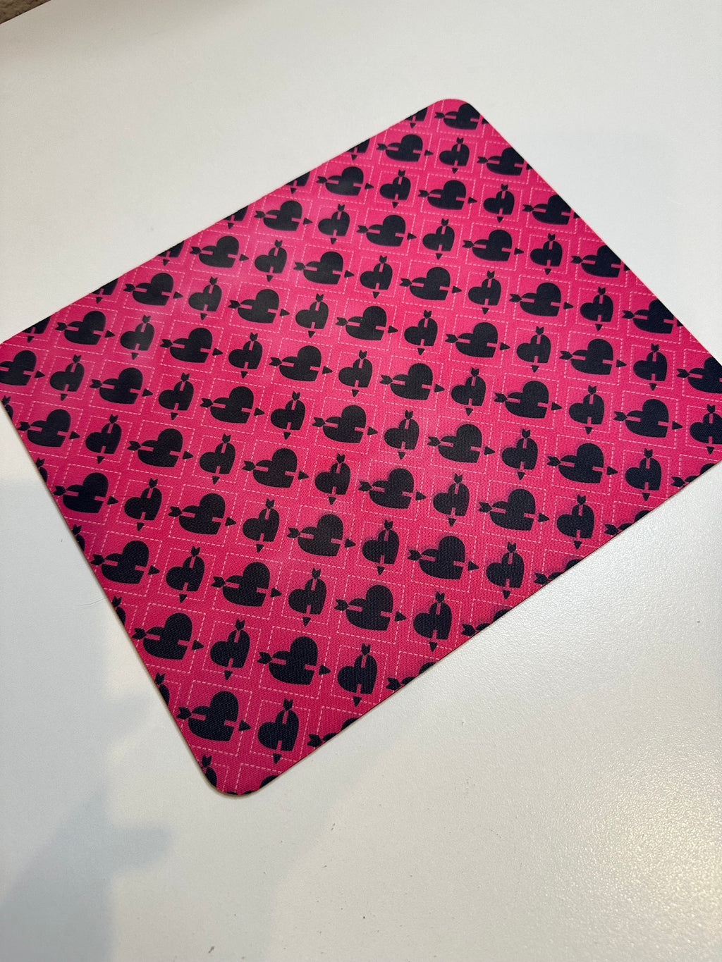 Black Heart Mouse Pad