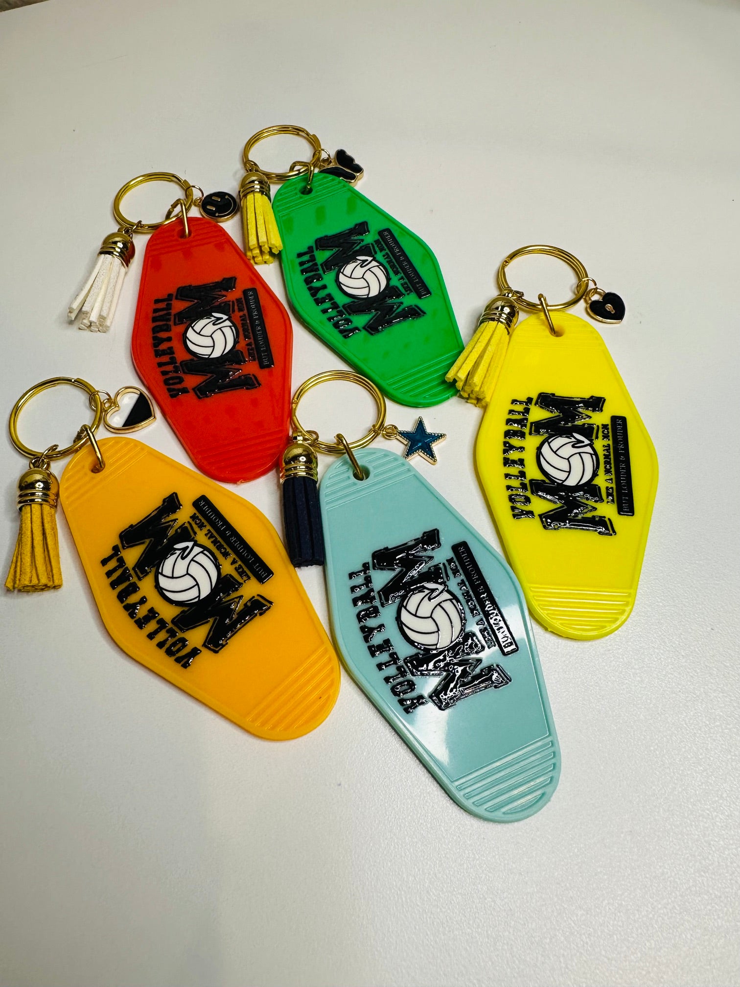 Volleyball Mom Key Chain