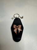Football Bow Key Chain