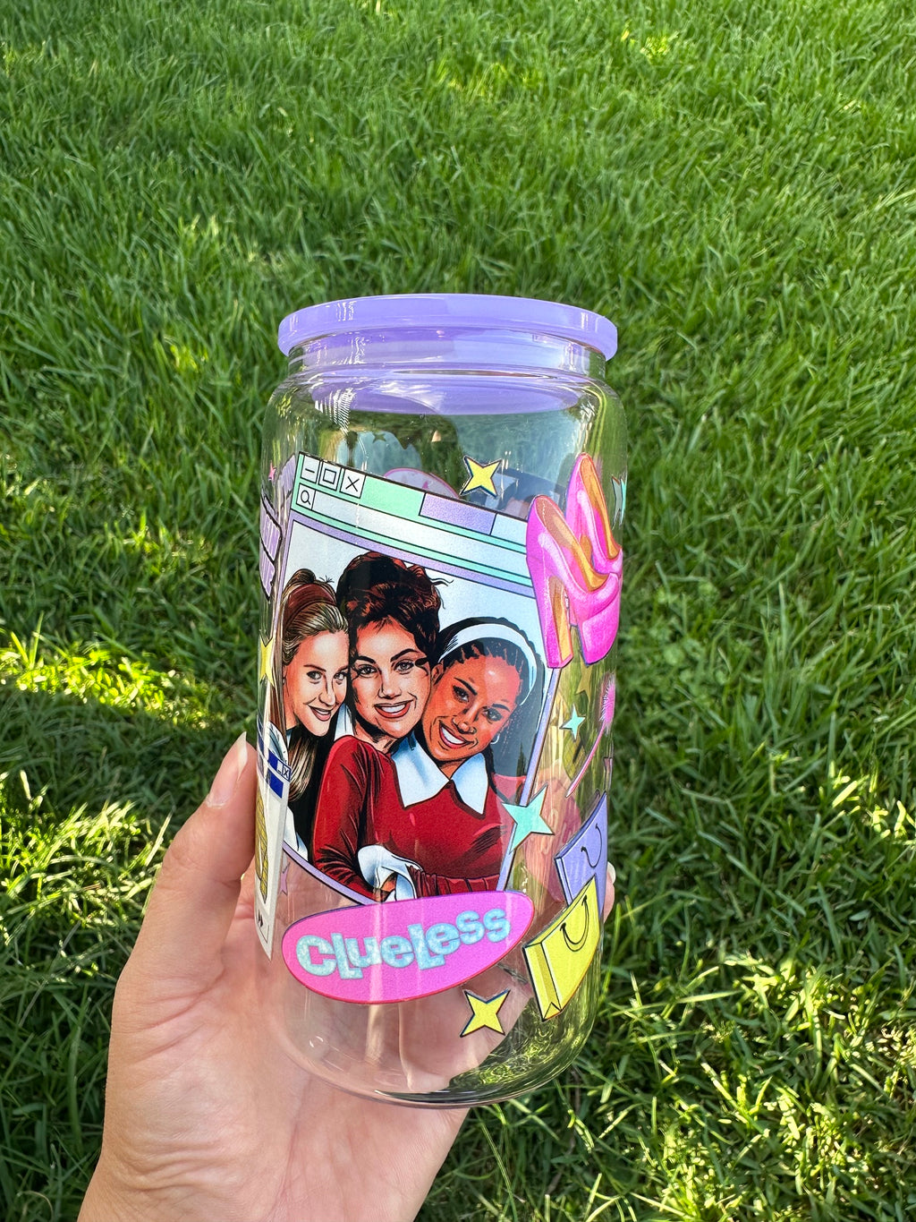 Clueless Glass Cup