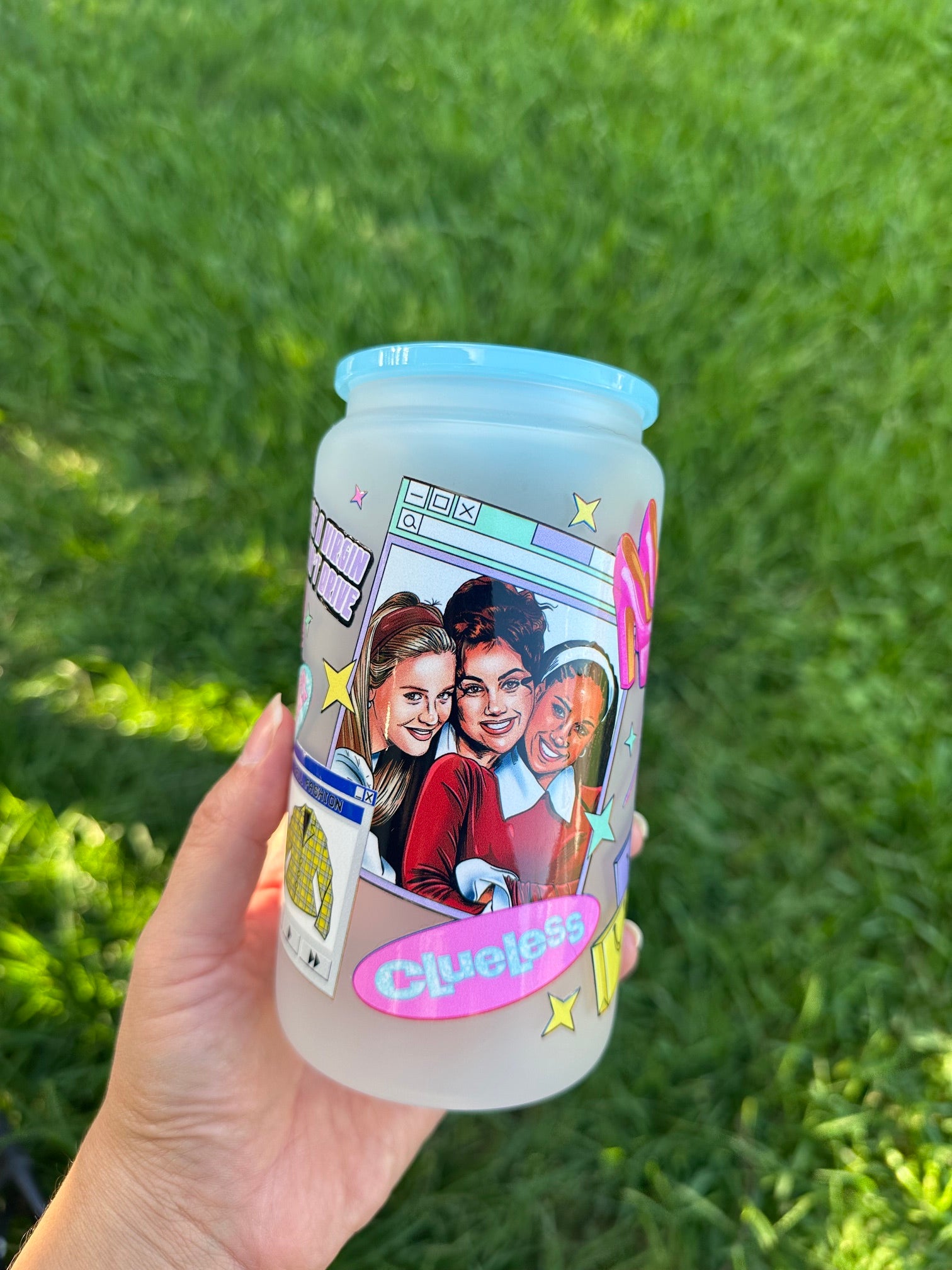 Clueless Glass Cup