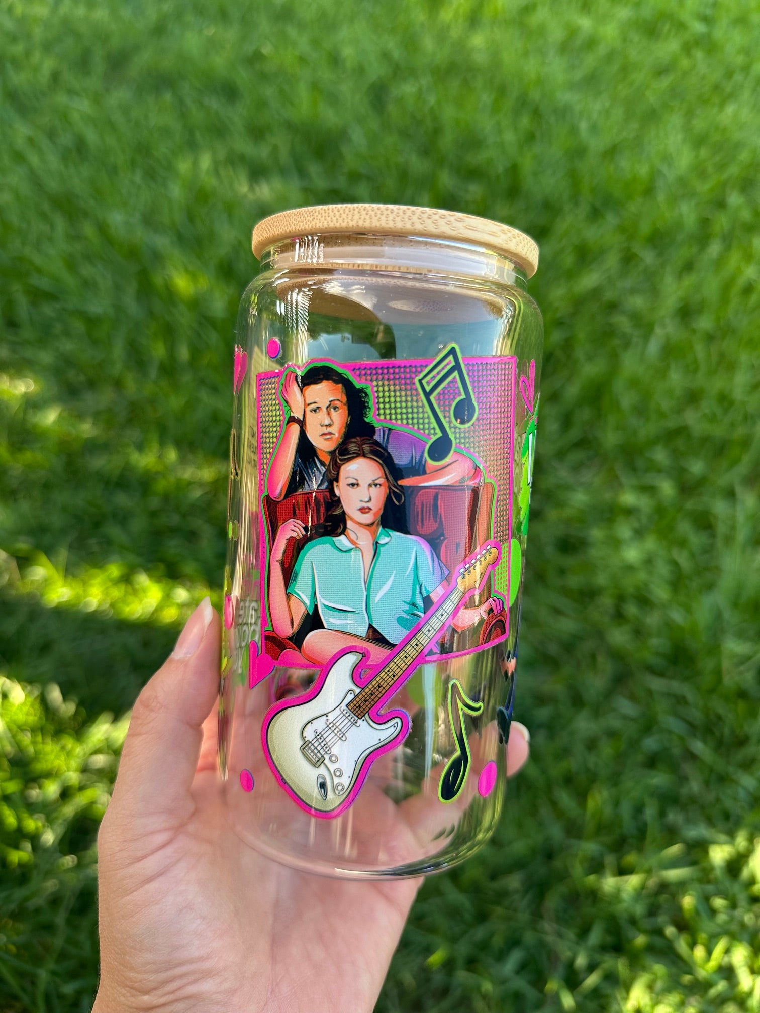 10 Things I Hate About You Glass Cup
