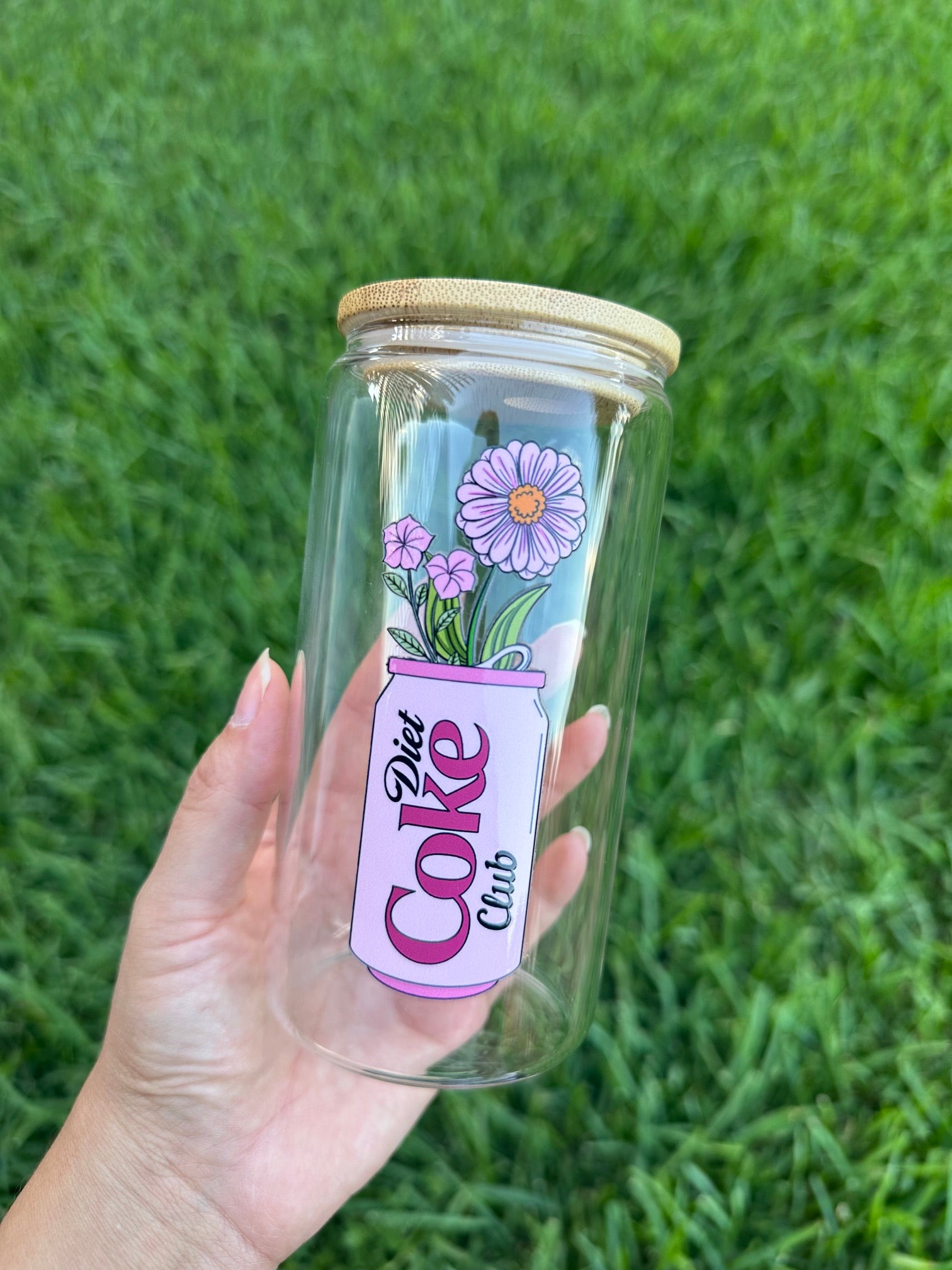 Diet Coke Club Glass Cup