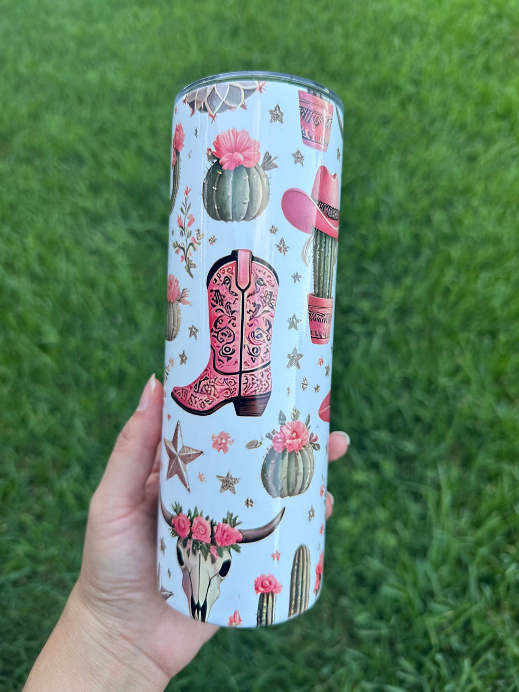 Cowgirl and Cactus Tumbler