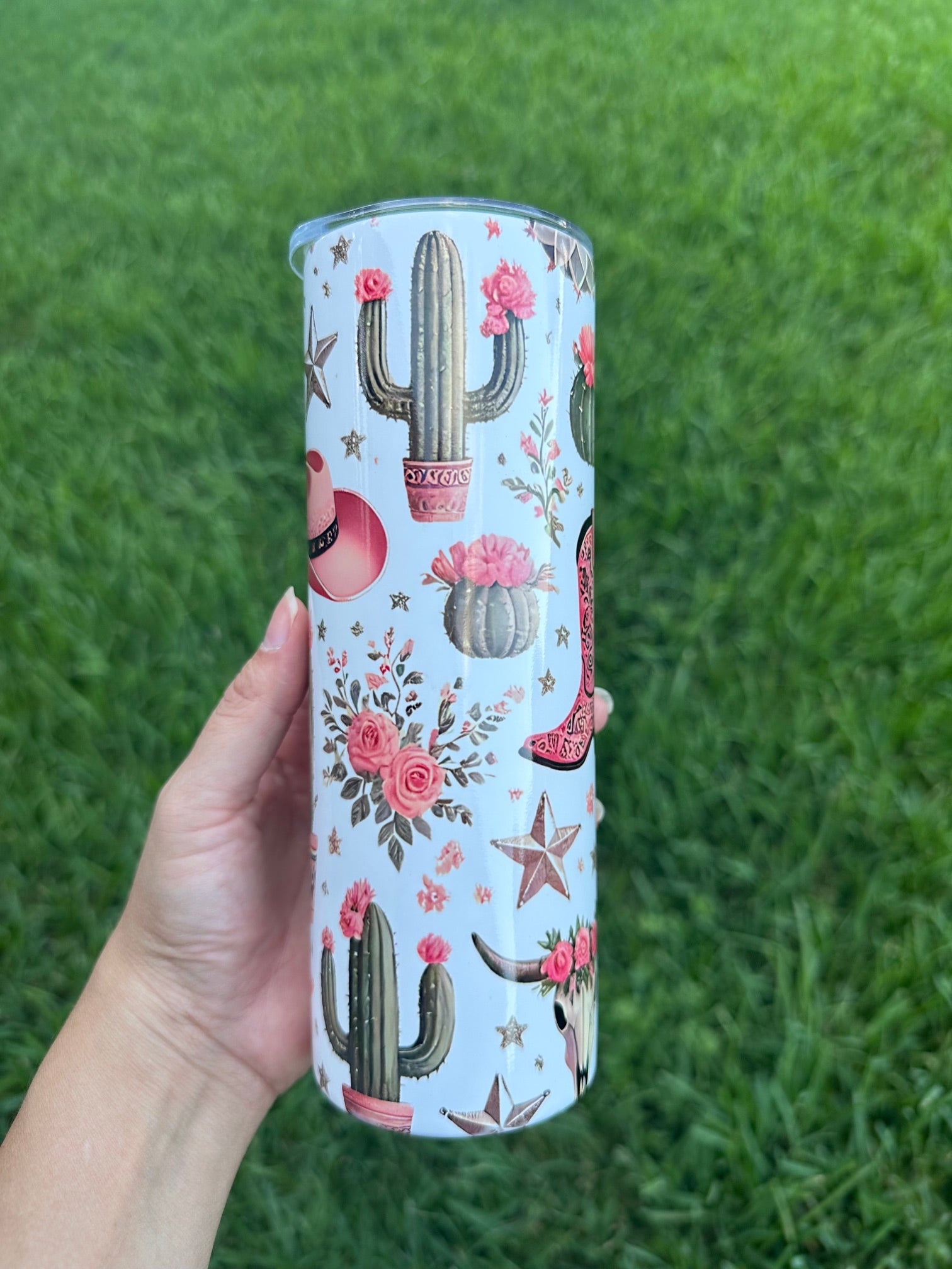 Cowgirl and Cactus Tumbler